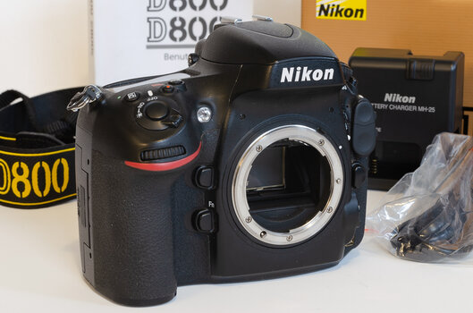 Die D800, das Arbeitstier