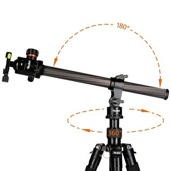 Rollei Winkel-Arm für viele Kamera-Stative montiert Rollei Winkel-Arm für viele Kamera-Stative montiert
