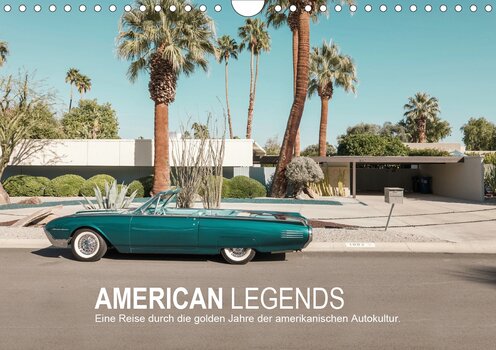Deckblatt des Fotokalender AMERICAN LEGENDS von Roman Becker mit amerikanischen Oldtimer-Legenden
