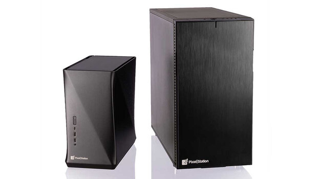 Produktbild: Zwei PixelStations von Pixelcomputer nebeneinander Produktbild: Zwei PixelStations von Pixelcomputer nebeneinander