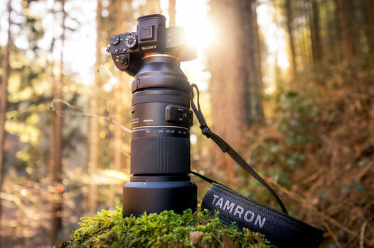 Lifestylebild: TAMRON 150-500mm F/5-6.7 Di III VC VXD stehend auf Waldboden
