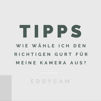 Infografik: Wie wähle ich den richtigen Gurt für meine Kamera aus?