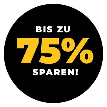 Grafik bis zu 75% sparen Grafik bis zu 75% sparen