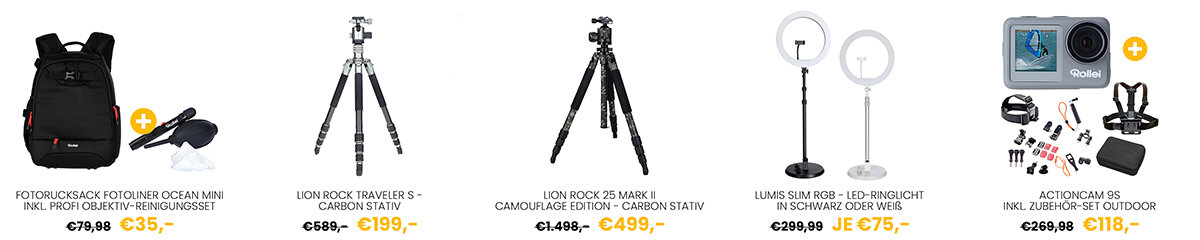 5 rabattierte Produkte von Rollei 5 rabattierte Produkte von Rollei