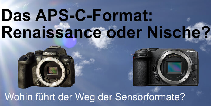 Titelbild mit einer Canon und einer Nikon Kamera im APS-C-Format