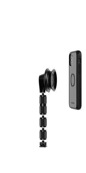 Produktbild VACUUM screw base - Lieferumfang - Smartphone wird aufgelegt