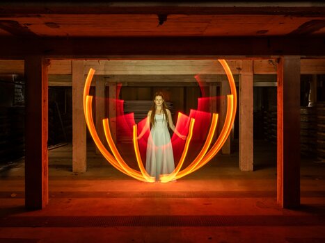 Lightpainting mit Model