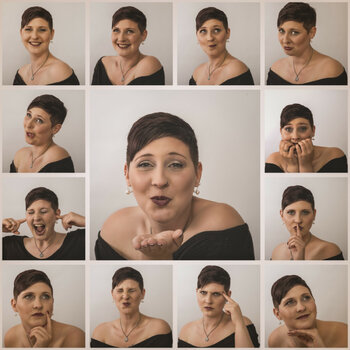 Fotocollage mit Model Jennie zum Thema Gefühle