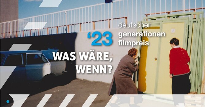 Grafik zur Ausschreibung zum deutschen Generationenfilmpreis