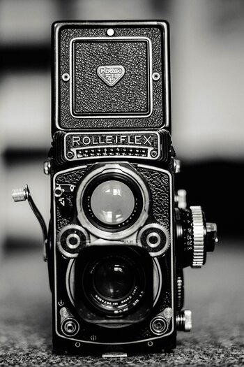 Rolleiflex-Kamera, Schwarzweissaufnahme