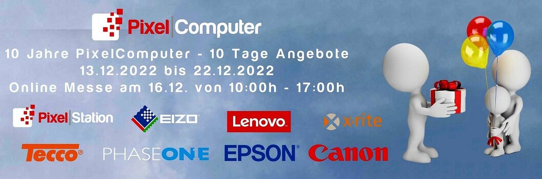 Grafik PixelComputer mit Daten der Angebotsaktion und Onlinemesse