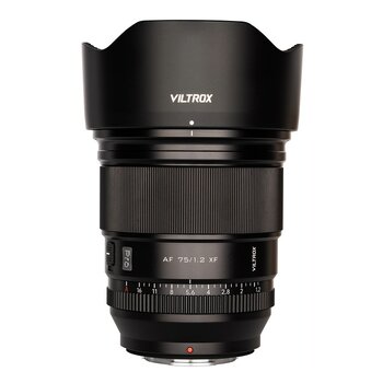 Produktbild Viltrox AF 75 mm F/1.2 XF Pro stehend Produktbild Viltrox AF 75 mm F/1.2 XF Pro stehend