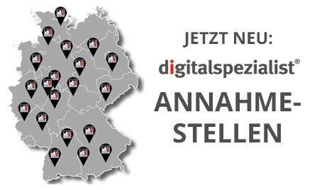 Karte mit den Annahmestellen von digitalspezialist Karte mit den Annahmestellen von digitalspezialist