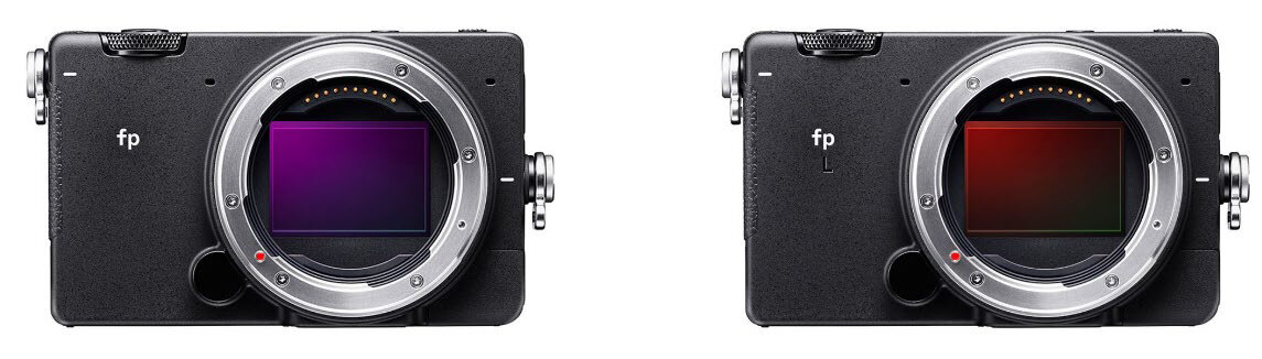 Links SIGMA fp, rechts SIGMA fp L Links SIGMA fp, rechts SIGMA fp L
