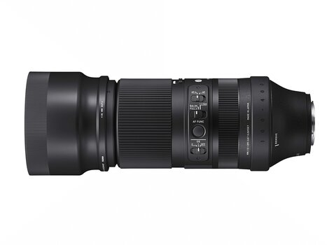 SIGMA 100-400mm F5-6.3 DG DN OS | Contemporary mit FUJIFILM X Mount seitlich, liegend