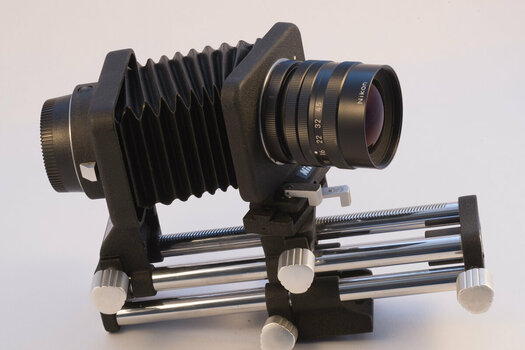 Nikon Tilt & Shift Balgengerät PB-4 mit EL-Nikkor 150/5.6