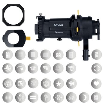 optischer Spotvorsatz für Candela 60 & 100 Bi-Color mit allem Zubehör