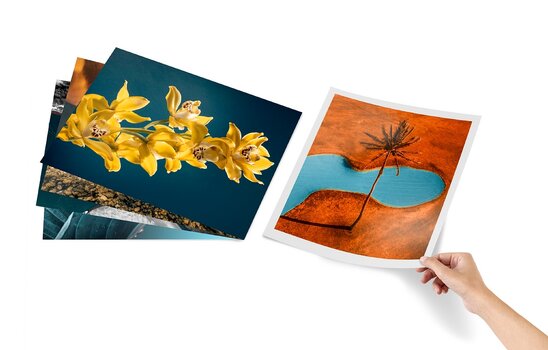 Eine Auswahl an professionellen Foto-Prints mit verschiedenen Motiven, die die Brillanz der chemischen Ausbelichtung zeigen. Eine Auswahl an professionellen Foto-Prints mit verschiedenen Motiven, die die Brillanz der chemischen Ausbelichtung zeigen.