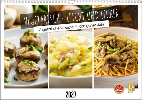 Professionelle Food-Fotografien von drei vegetarischen Gerichten als Collage nebeneinander.