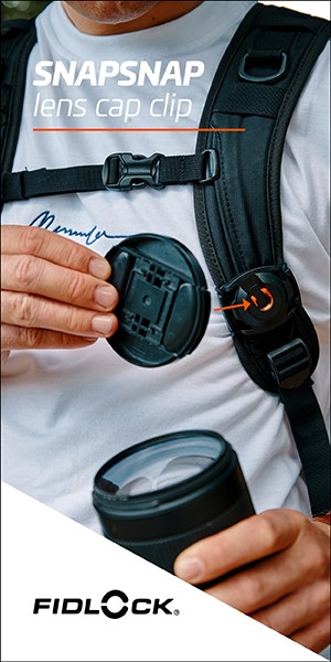 Der SNAPSNAP lens cap clip von FIDLOCK
