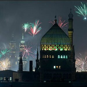 Neujahrs-Feuerwerk in Dresden