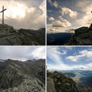 Zum Sonnenuntergang auf die Mutspitze oberhalb Meran