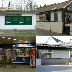 Kioske, Büdchen und Trinkhallen