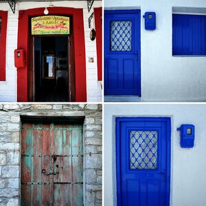 Griechische Türen und Fenster