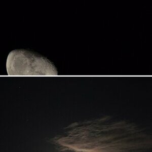 Mond und Sterne