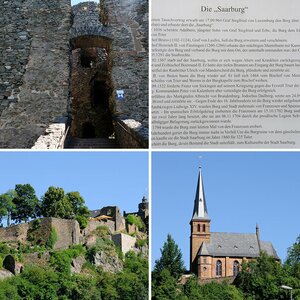 Saarburg im Dreiländereck Deutschland -Frankreich - Luxemburg