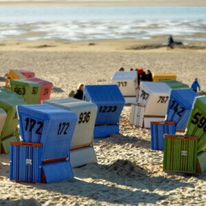 Strandkörbe mit Flektogon + Tilt