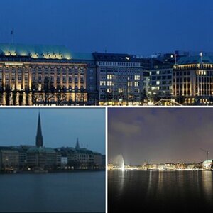 Hamburg Binnenalster Panoramas 2009
