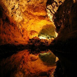 Reflexion Höhle auf Lanzarote