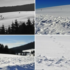 Spielereien mit Schnee