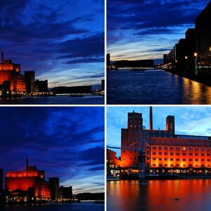 Duisburger Innenhafen zur Blauen Stunde!!!