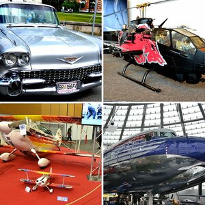 Flugzeuge, Hubschrauber, Autos