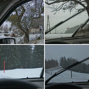 Ich fahre mit dem Auto