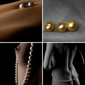 Perlen und Haut