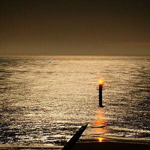Borkum: Südstrand-Pegel im Mondlicht (MHX 6831USMx)