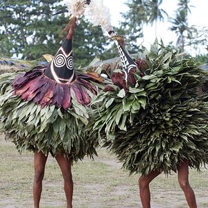 Tubuans auf dem National Mask Festival in Kokopo - Neu Britannien