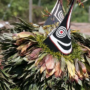 Tubuans auf dem National Mask Festival in Kokopo - Neu Britannien