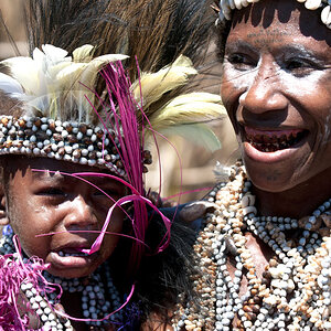 Teilnehmer aus West New Britain - national Mask Festival