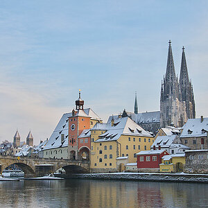 Regensburg im Schnee