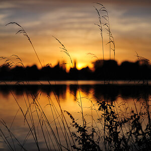 Sonnenuntergang am Maschsee in Hannover