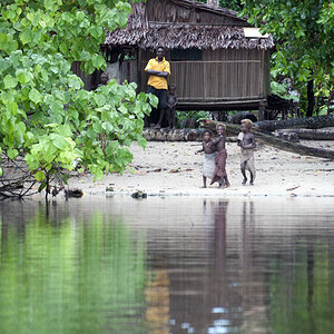 Ein Dorf auf Neu Hanover
