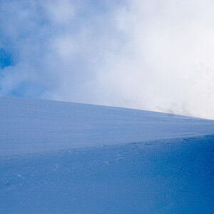 Schnee in blau
