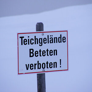 Beteten verboten