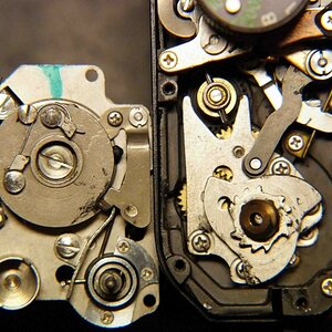 The base and winding mechanisms were dry...