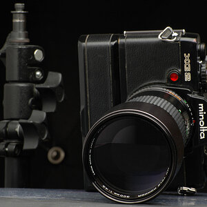 Minolta XG2 mit MD Rokkor 300/4.5
