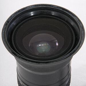 Die zweite Frontlinse, neue eingesetzt in mein selbstgestricktes Fisheye.